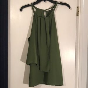 Hunter green blouse
